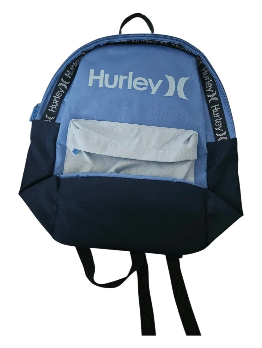 Hurley One & Only Blue Colorblock Backpack School Travel Laptop Bag Size L